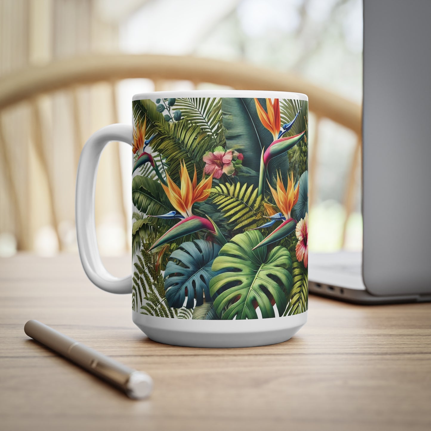 Tropical Ceramic Coffee Mug