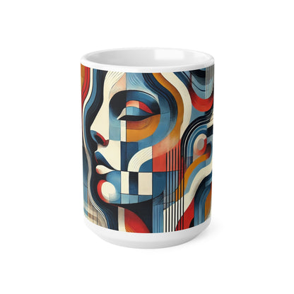 Lady Abstract Ceramic Coffee/Tea Mug