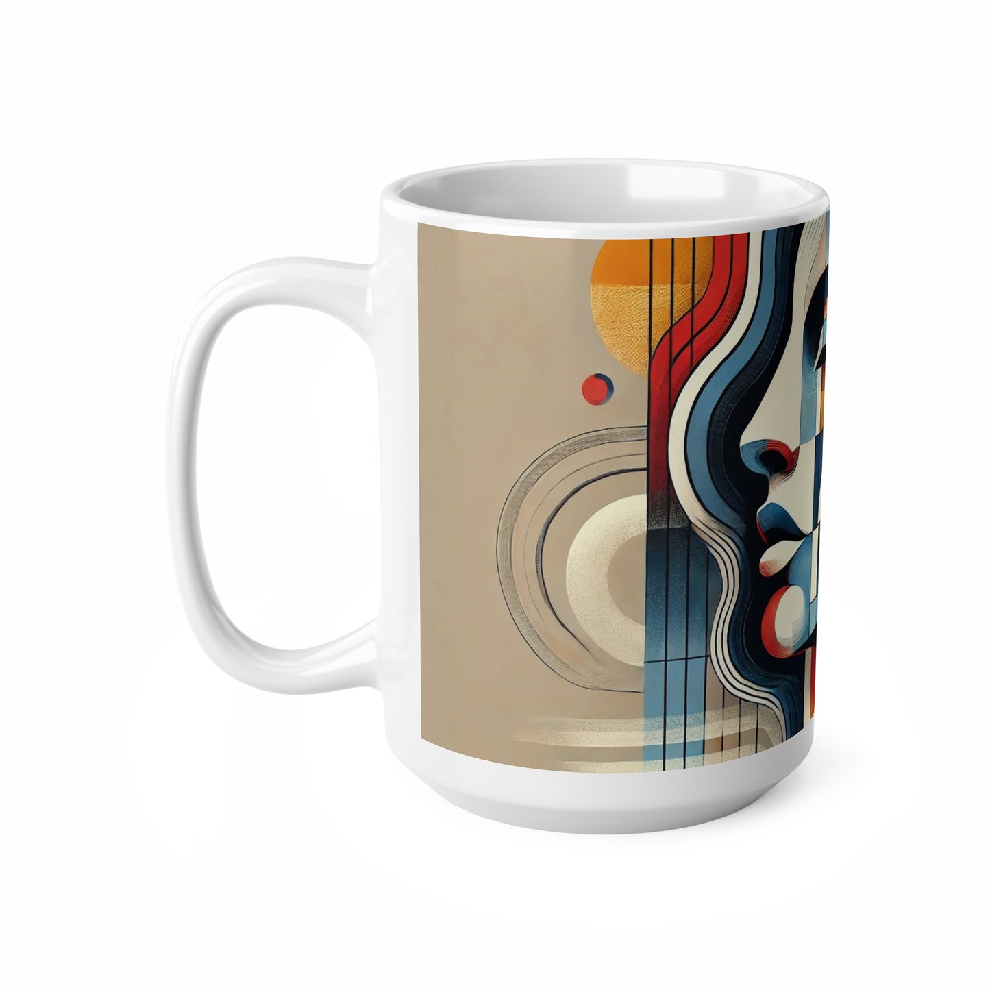 Lady Abstract Ceramic Coffee/Tea Mug