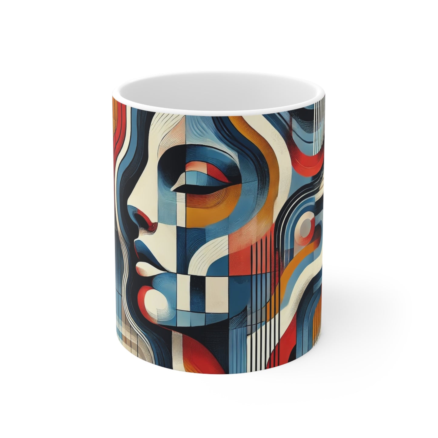 Lady Abstract Ceramic Coffee/Tea Mug