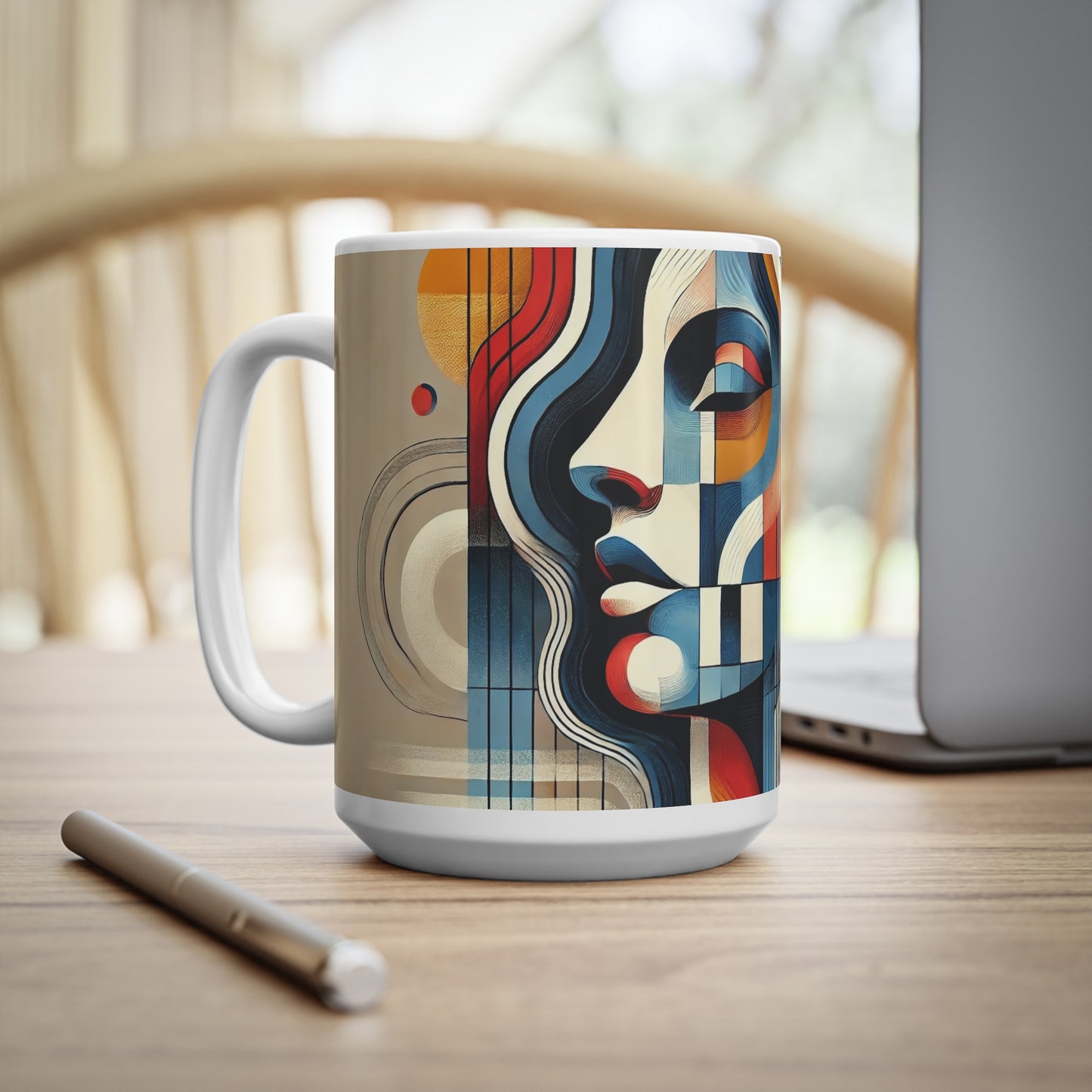 Lady Abstract Ceramic Coffee/Tea Mug