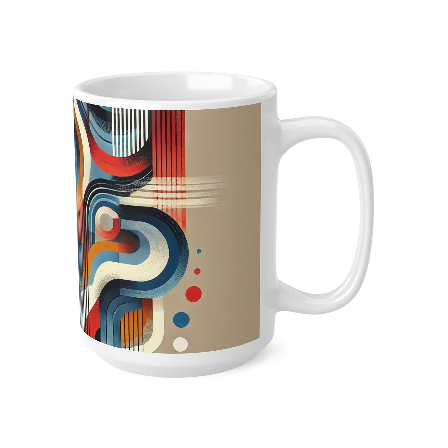 Lady Abstract Ceramic Coffee/Tea Mug