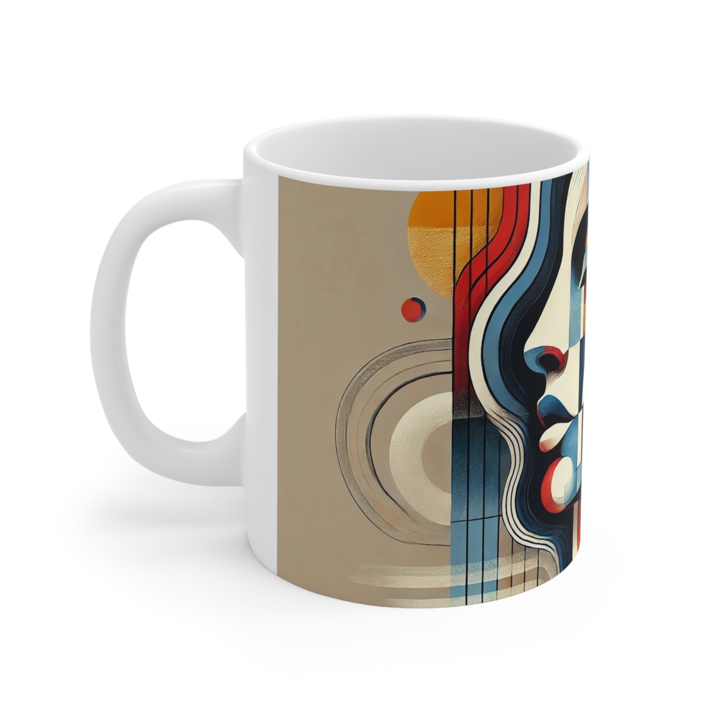 Lady Abstract Ceramic Coffee/Tea Mug