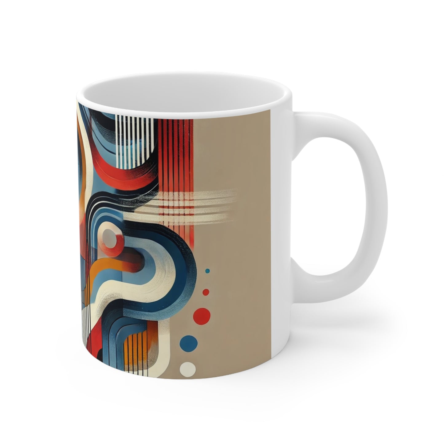 Lady Abstract Ceramic Coffee/Tea Mug